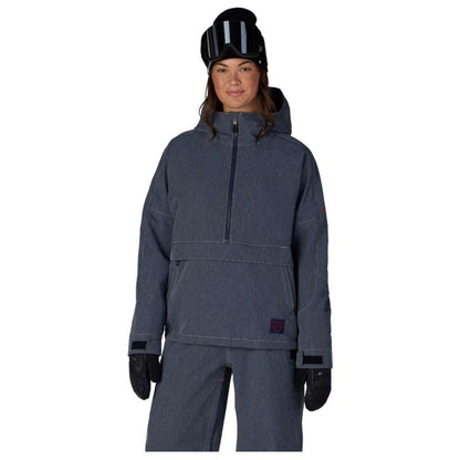 686 WOMENS OUTLINE SHELL ANORAK NAVY DENIM 2027