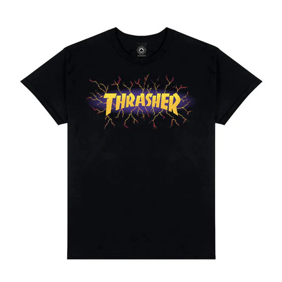 THRASHER LIGHTNING SS TEE BLACK