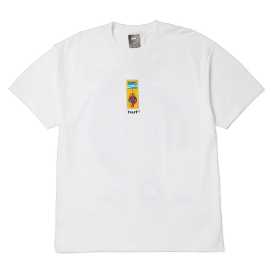 HUF UPSIDE DOWN SS TEE WHITE