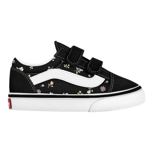 VANS OLD SKOOL V DITSY FLORAL BLACK SUNSET BLUSH