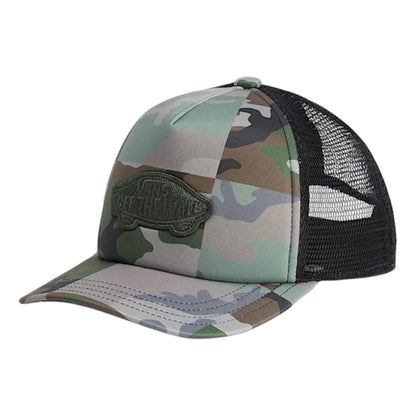 VANS CLASSIC PATCH CURVED BILL TRUCKER ALUMINUM CAMO HAT