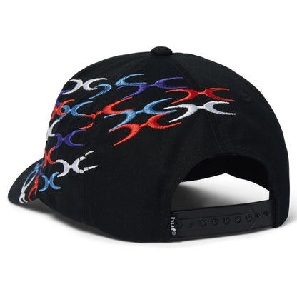 HUF ONE RACING 5 PANEL HAT BLACK