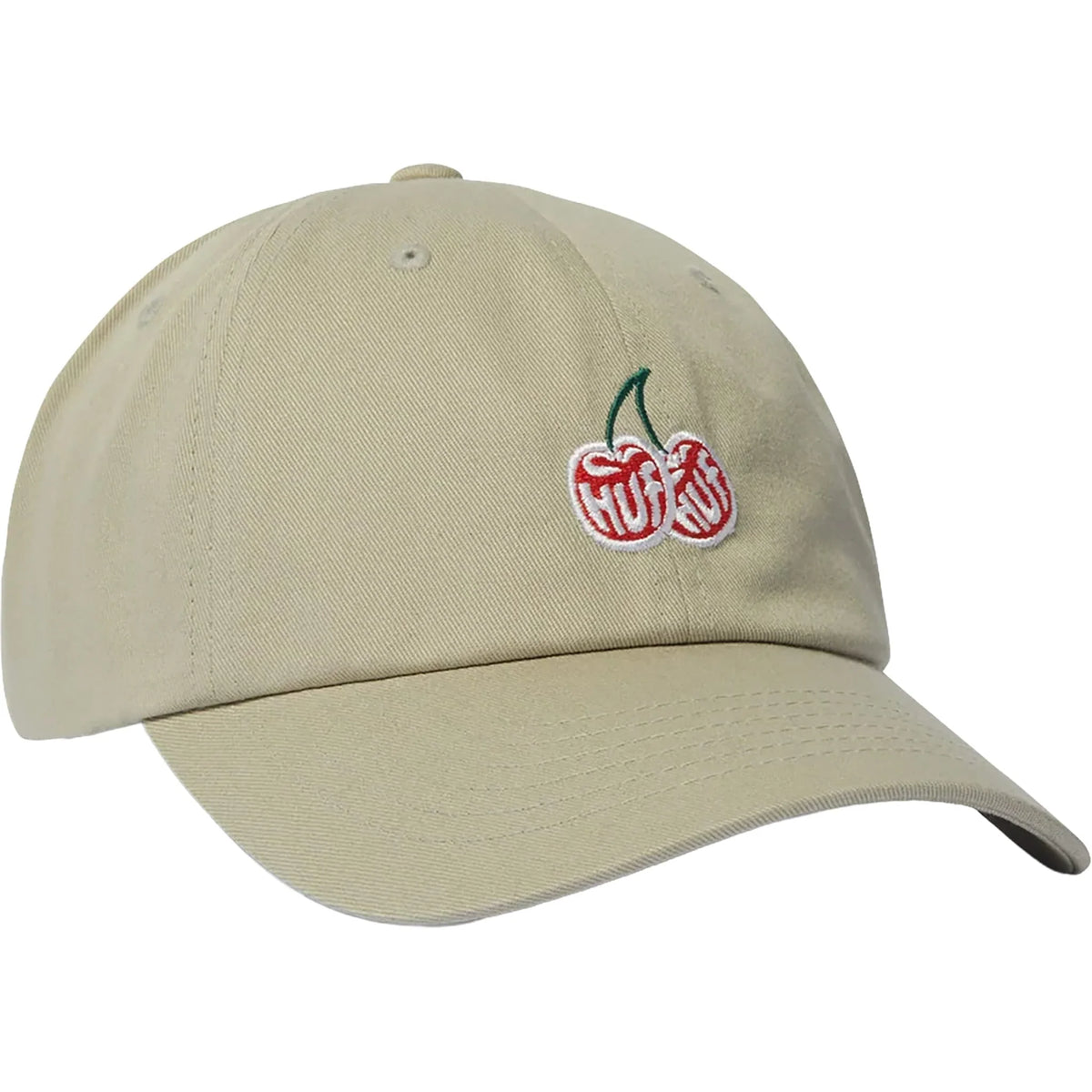 HUF CHERRIES 6 PANEL CV HAT KHAKI
