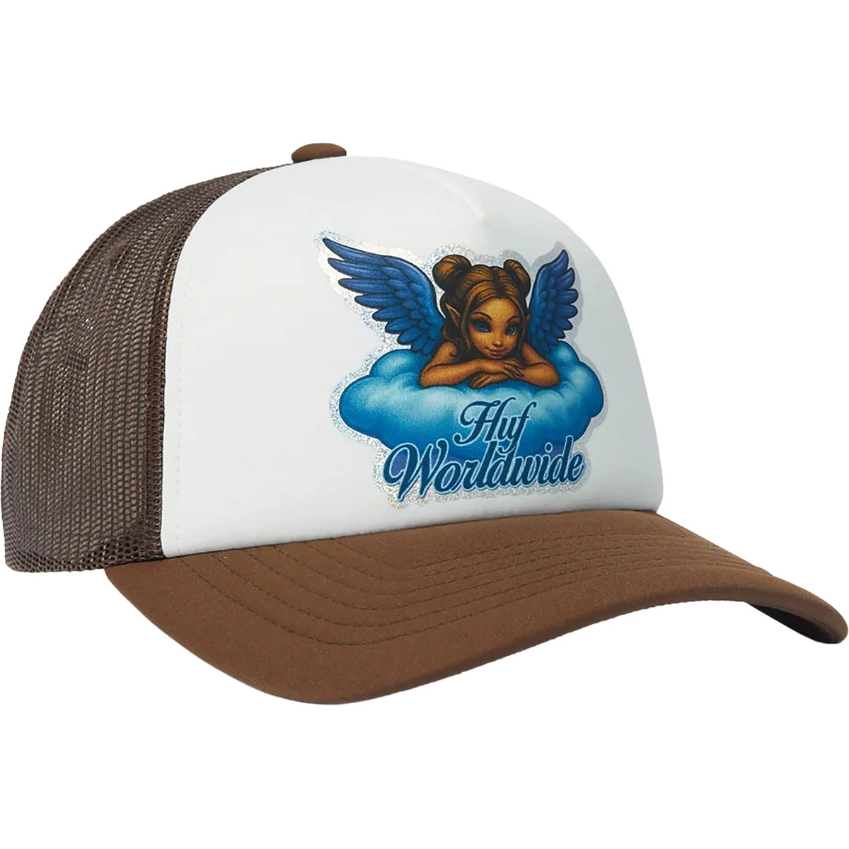 HUF BLISS TRUCKER HAT BROWN