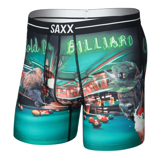 SAXX VOLT BREATHABLE MESH BOXER BRIEF TGI GUYDAY GREEN