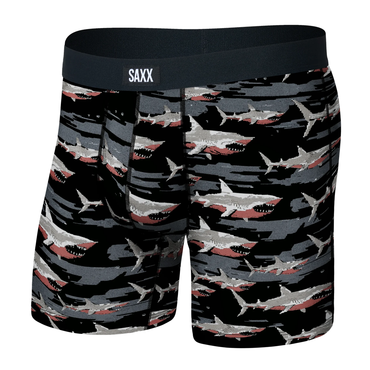 SAXX DAYTRIPPER COMFORT STRETCH BOXER BRIEF FLY BIG BYTE BLACK