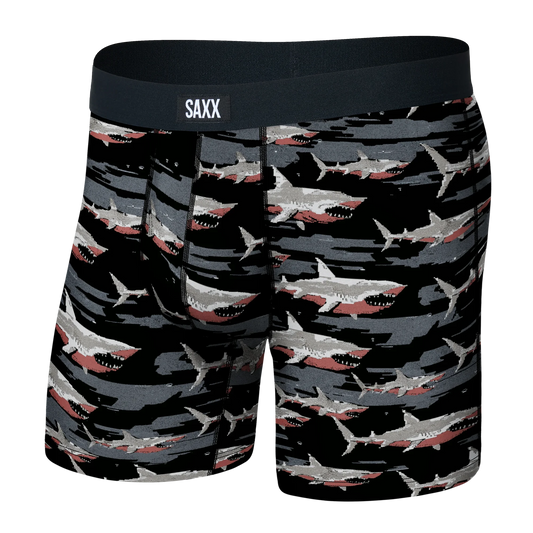 SAXX DAYTRIPPER COMFORT STRETCH BOXER BRIEF FLY BIG BYTE BLACK