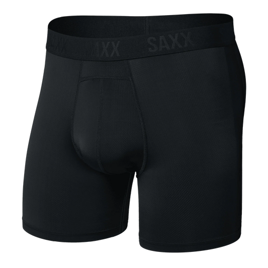 SAXX DROPTEMP ALL DAY COOLING BOXER BRIEF BLACK