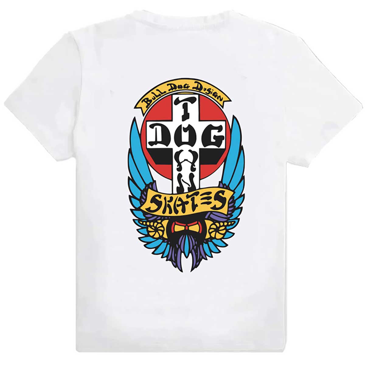 T-shirt DOGTOWN BULLDOG OG années 70, blanc