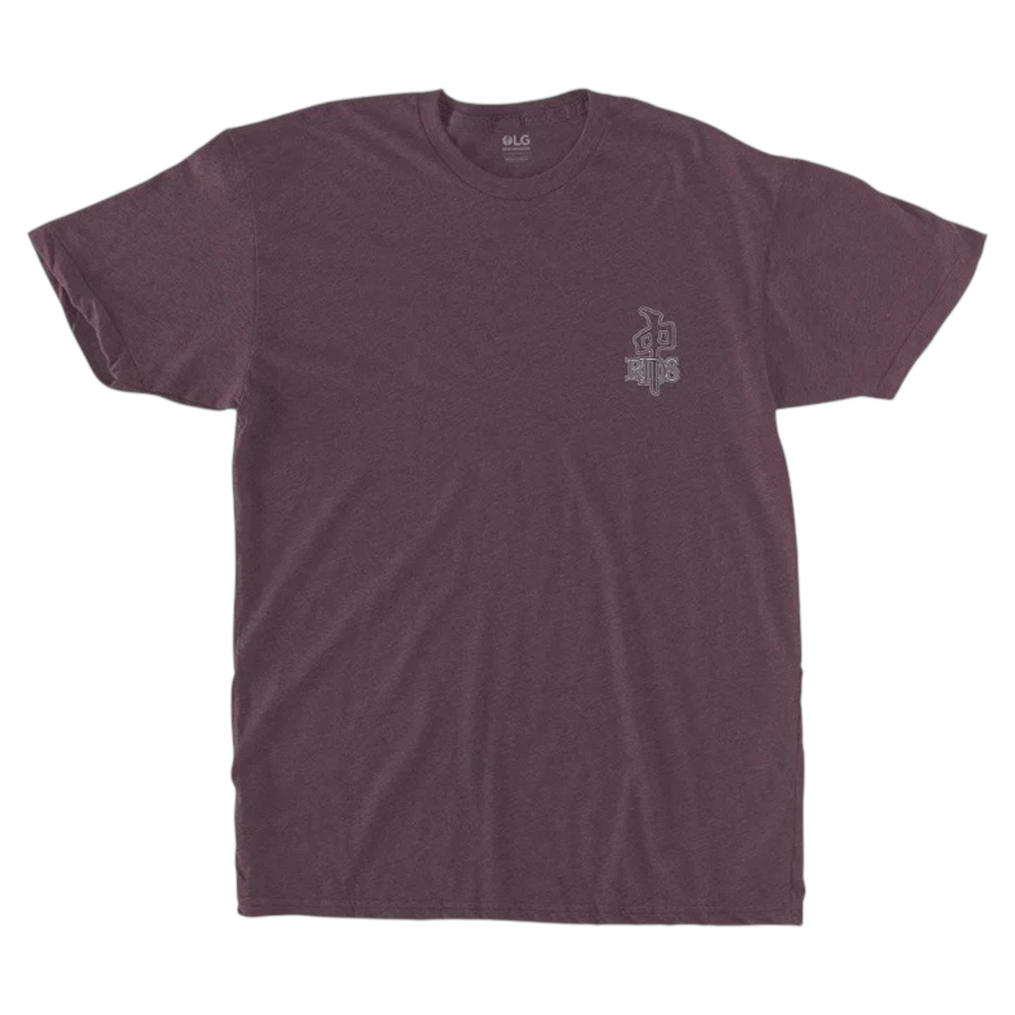 RDS TRIBLEND TEE OG OUTLINE MAROON