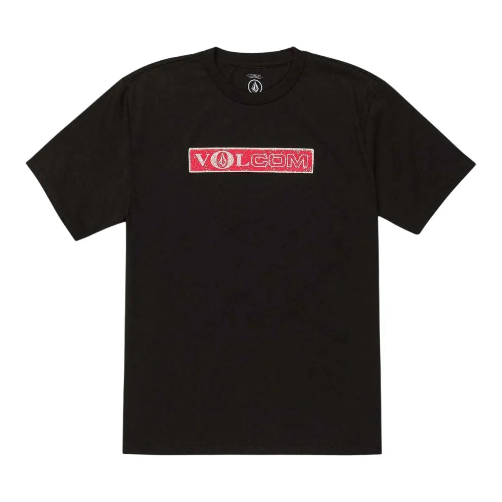 VOLCOM DUAL EURO SS TEE BLACK