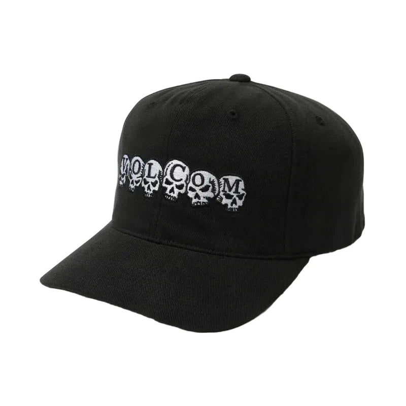 VOLCOM SKULL LINE ADJUSTABLE HAT ANTIQUE BLACK