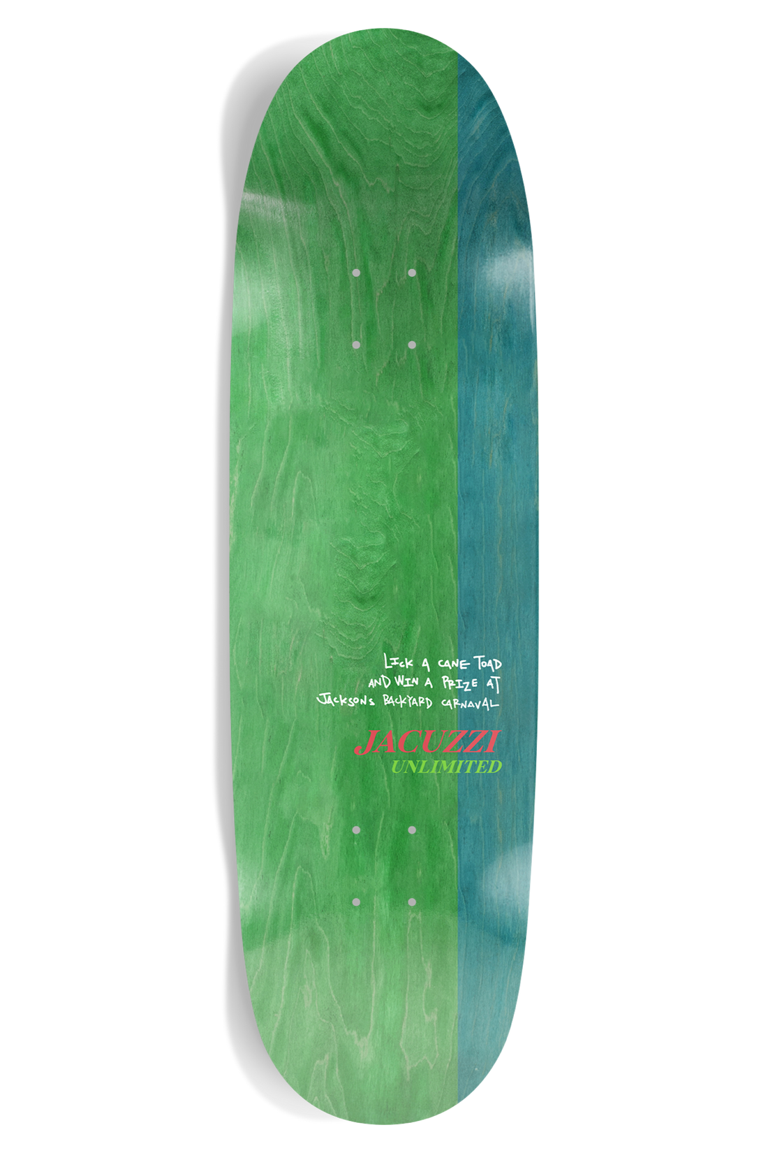 JACUZZI JACKSON PILZ TOADADELIC EX7 PLATEAU DE SKATEBOARD 9.125"