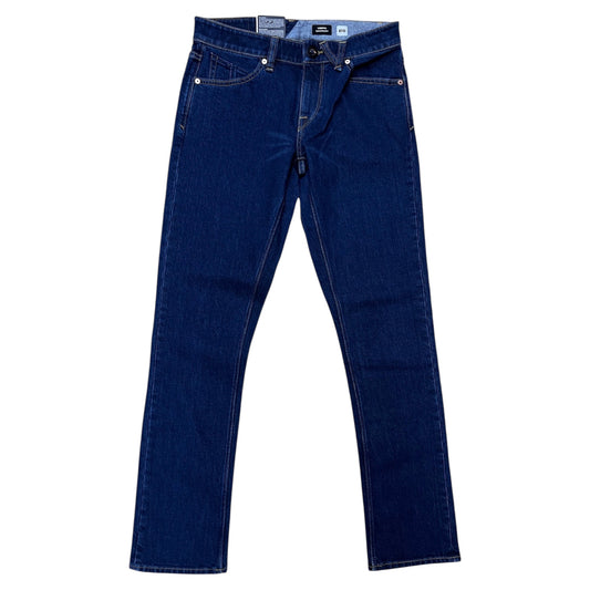 VOLCOM VORTA SLIM STRAIGHT FIT DENIM PANT BLUE