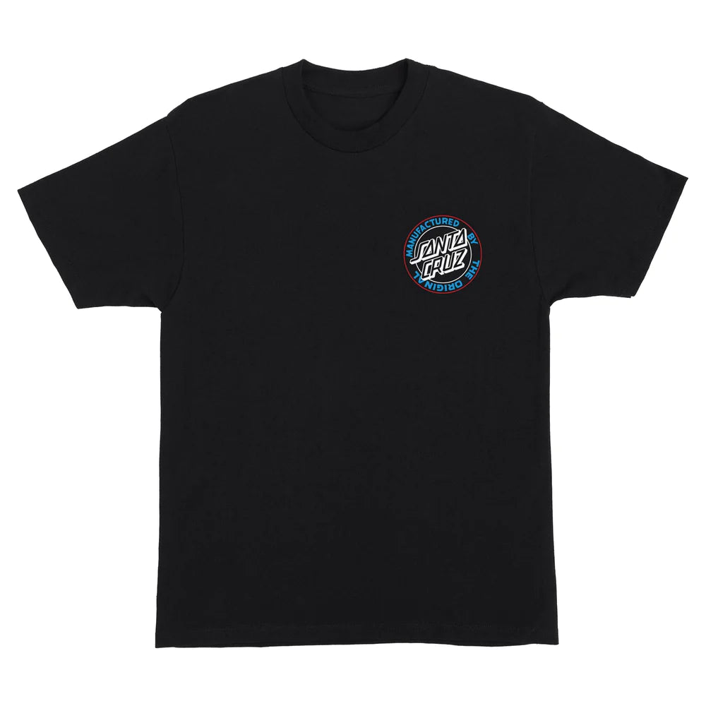 SANTA CRUZ NATAS SCREAMING PANTHER TEE BLACK