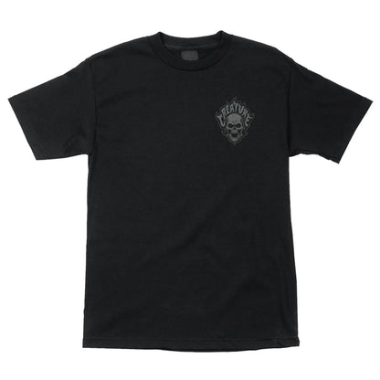 CREATURE BONEHEAD FLAME TEE BLACK