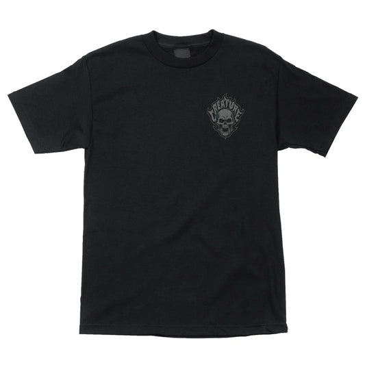 CREATURE BONEHEAD FLAME TEE NOIR