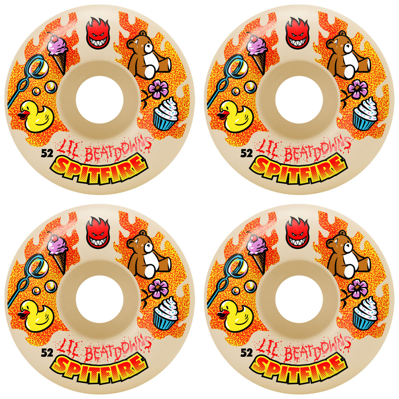 SPITFIRE F4 LIL BEATDOWNS 99A CLASSIC WHEELS 52MM