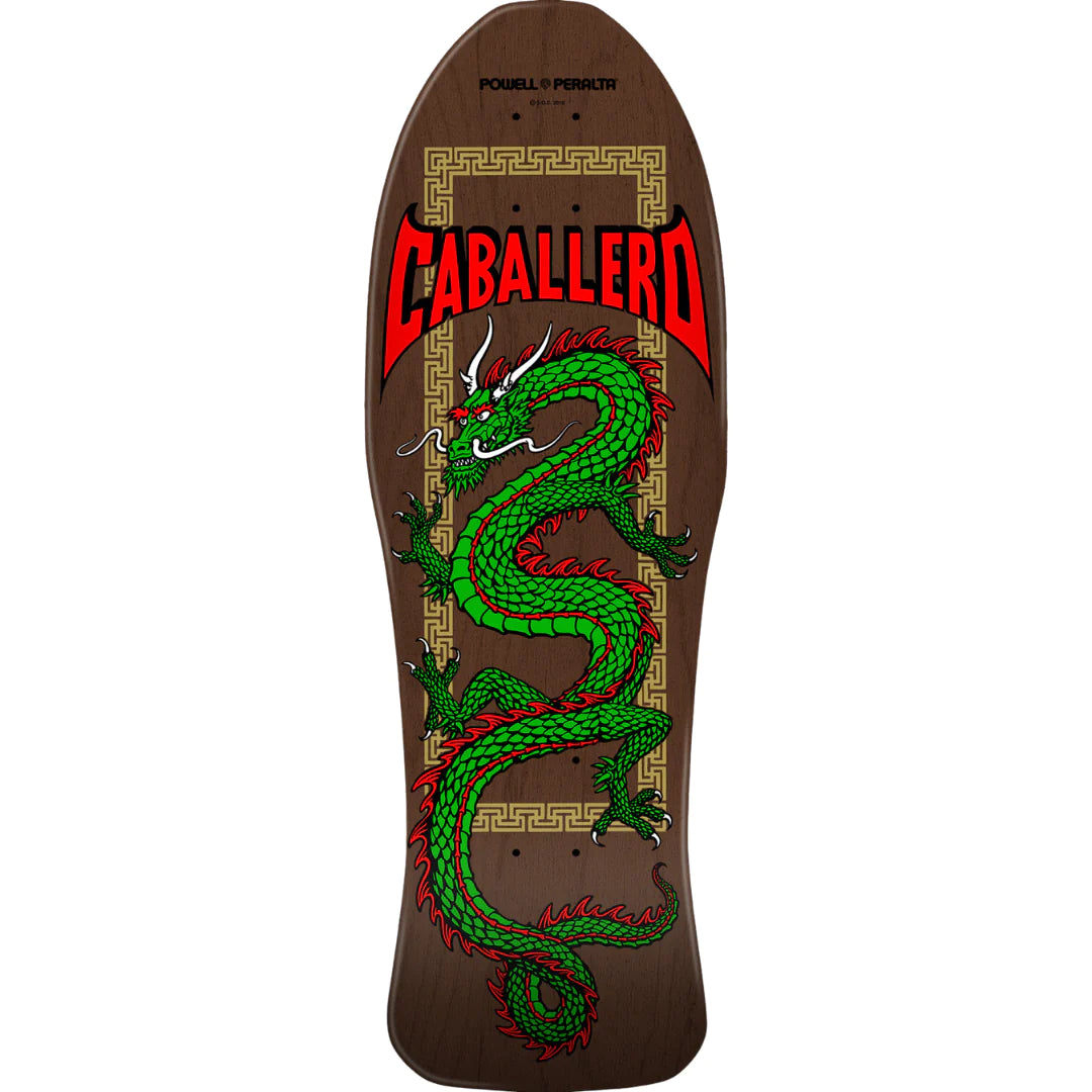 POWELL PERALTA CAB CHINOIS DRAGON DECK 20 TEINTURE MARRON 10.0