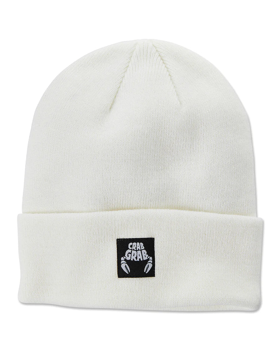 CRAB GRAB RESERVOIR BEANIE OS WHITE