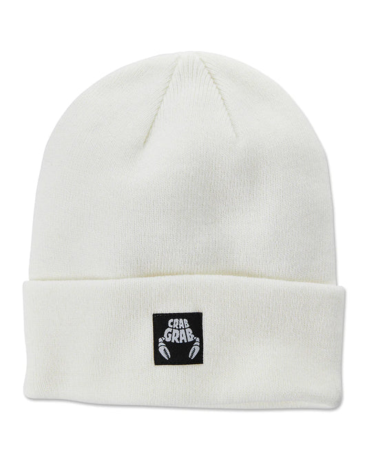 CRAB GRAB RESERVOIR BEANIE OS WHITE