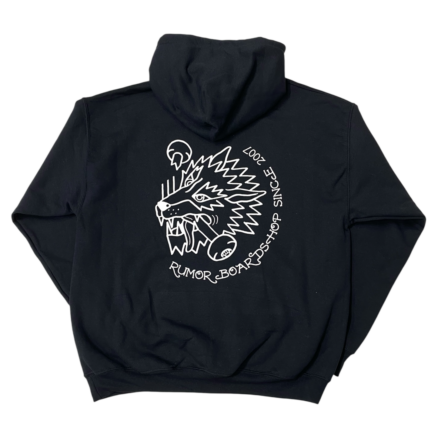 RUMOR WOLF HOODIE BLACK