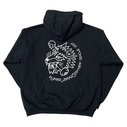 RUMOR WOLF HOODIE BLACK