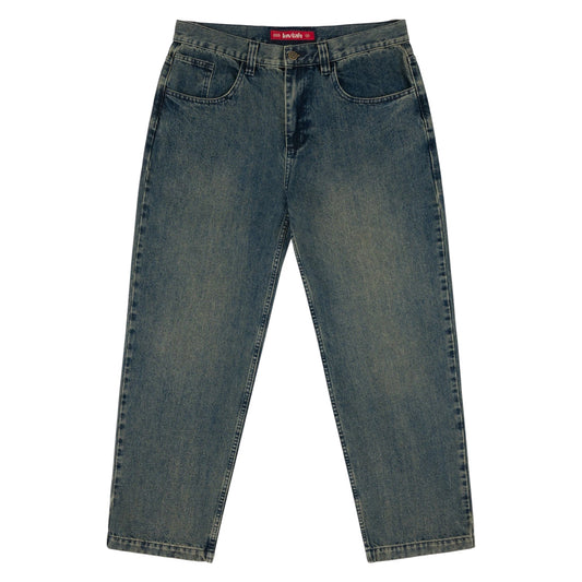 LOVIAH OG BAGGY 5 POCKET DENIM PANT PINE ENZYME WASH