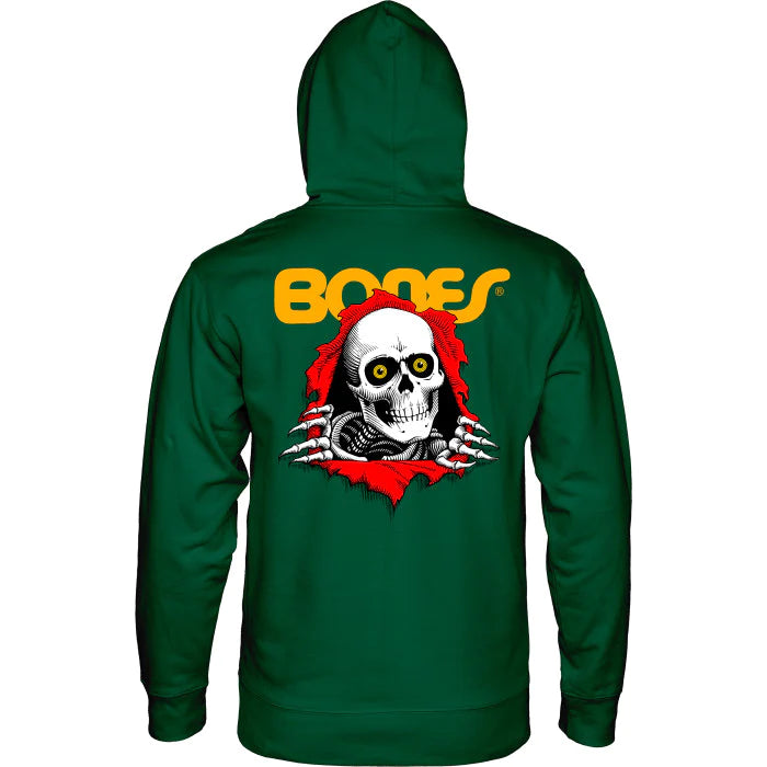 POWELL PERALTA RIPPER SWEAT À CAPUCHE MOYEN VERT ALPINE