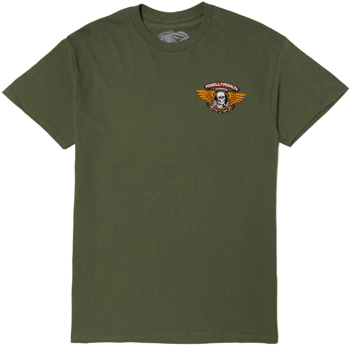 POWELL PERALTA WINGED RIPPER TEE MILITAIRE VERT