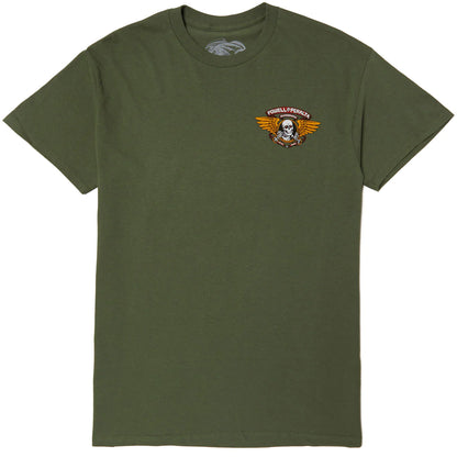 POWELL PERALTA WINGED RIPPER TEE MILITAIRE VERT