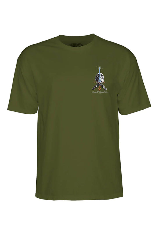 POWELL PERALTA SKULL & SWORD TEE MILITARY GREEN