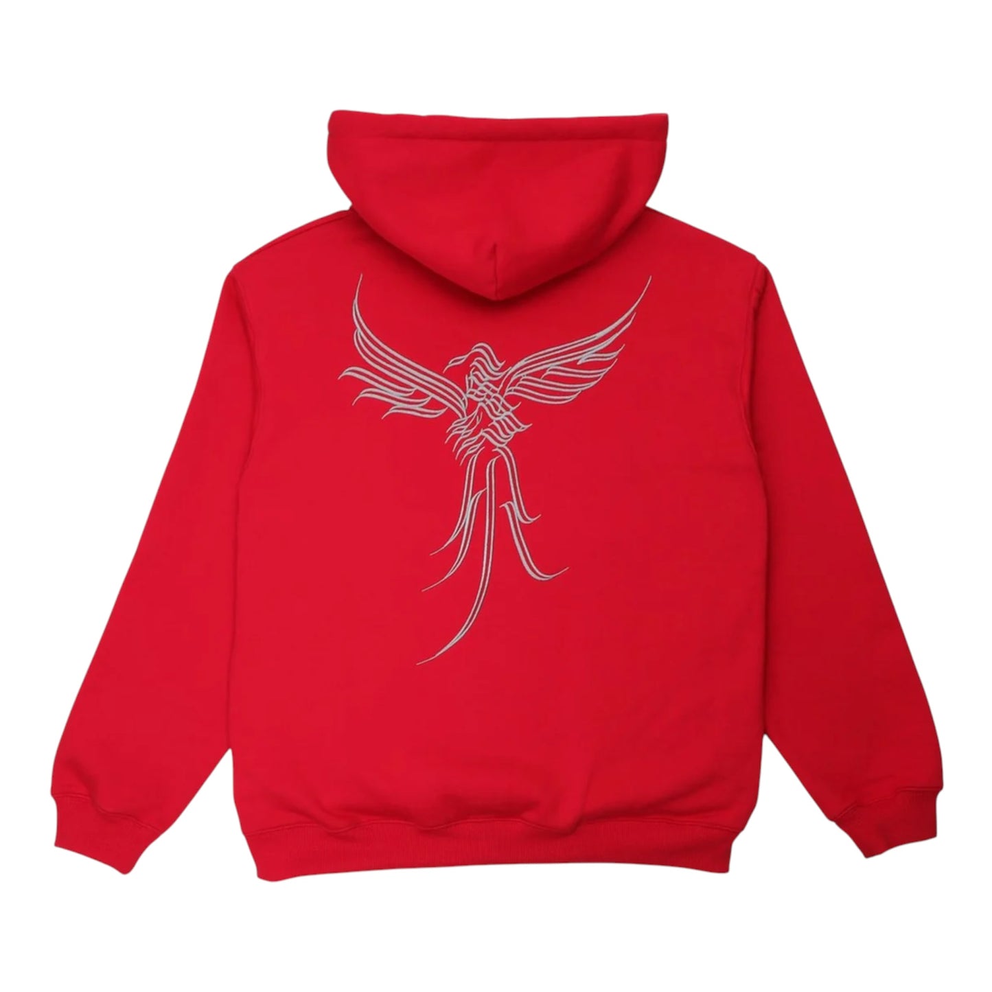 PASSPORT CALLIGRAPHY ZIP HOODIE RED