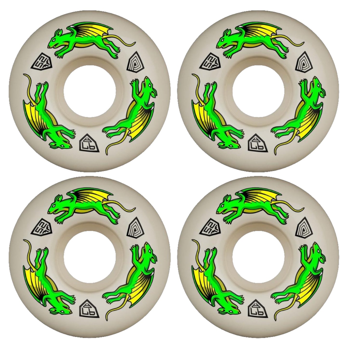 POWELL PERALTA DRAGON FORMULA 97A NANO RAT WHEELS