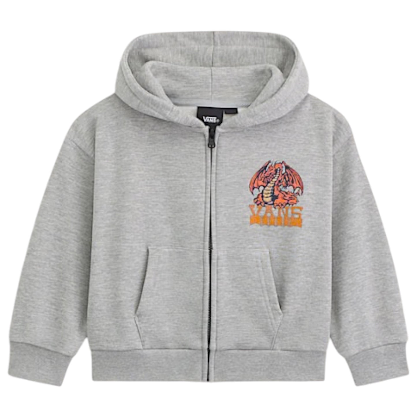 VANS BOYS LIVING LEGEND FULL ZIP HEATHER GREY
