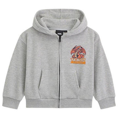 VANS BOYS LIVING LEGEND FULL ZIP HEATHER GREY