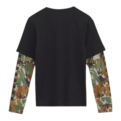 VANS BOYS CAMO TWOFER BLACK