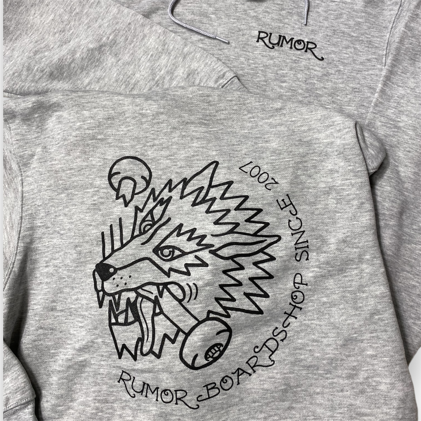 RUMOR WOLF HOODIE GREY