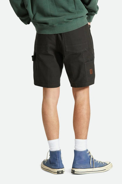 BRIXTON BUILDERS CARPENTERS SHORTS WASHED BLACK