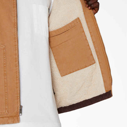GILET DOUBLÉ DICKIES CANARD STONEWASHED MARRON CANARD