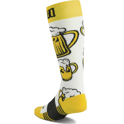 CHAUSSETTES TRENTE DEUX DOUBLE BLANC JAUNE