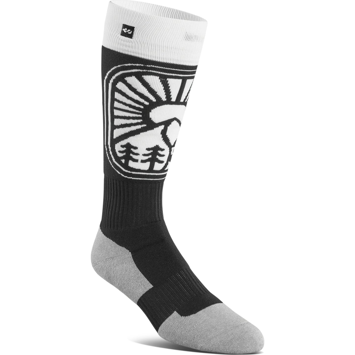 CHAUSSETTES THIRTY TWO HALO NOIR BLANC