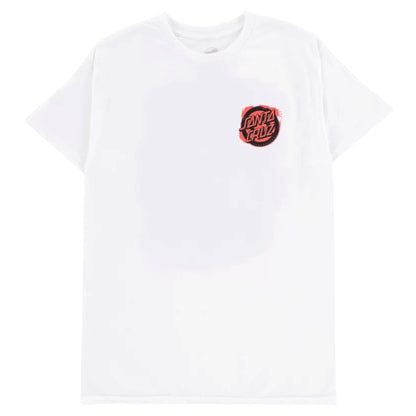 SANTA CRUZ ROSKOPP BLOCK FACE TEE WHITE