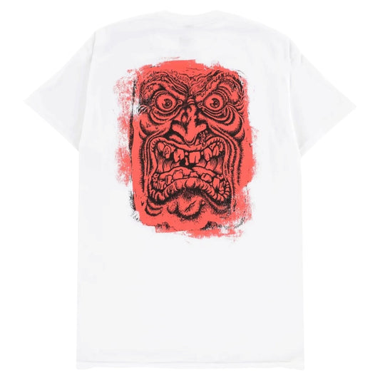 SANTA CRUZ ROSKOPP BLOCK FACE TEE WHITE