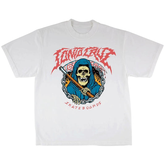 SANTA CRUZ OUT OF TIME TEE WHITE