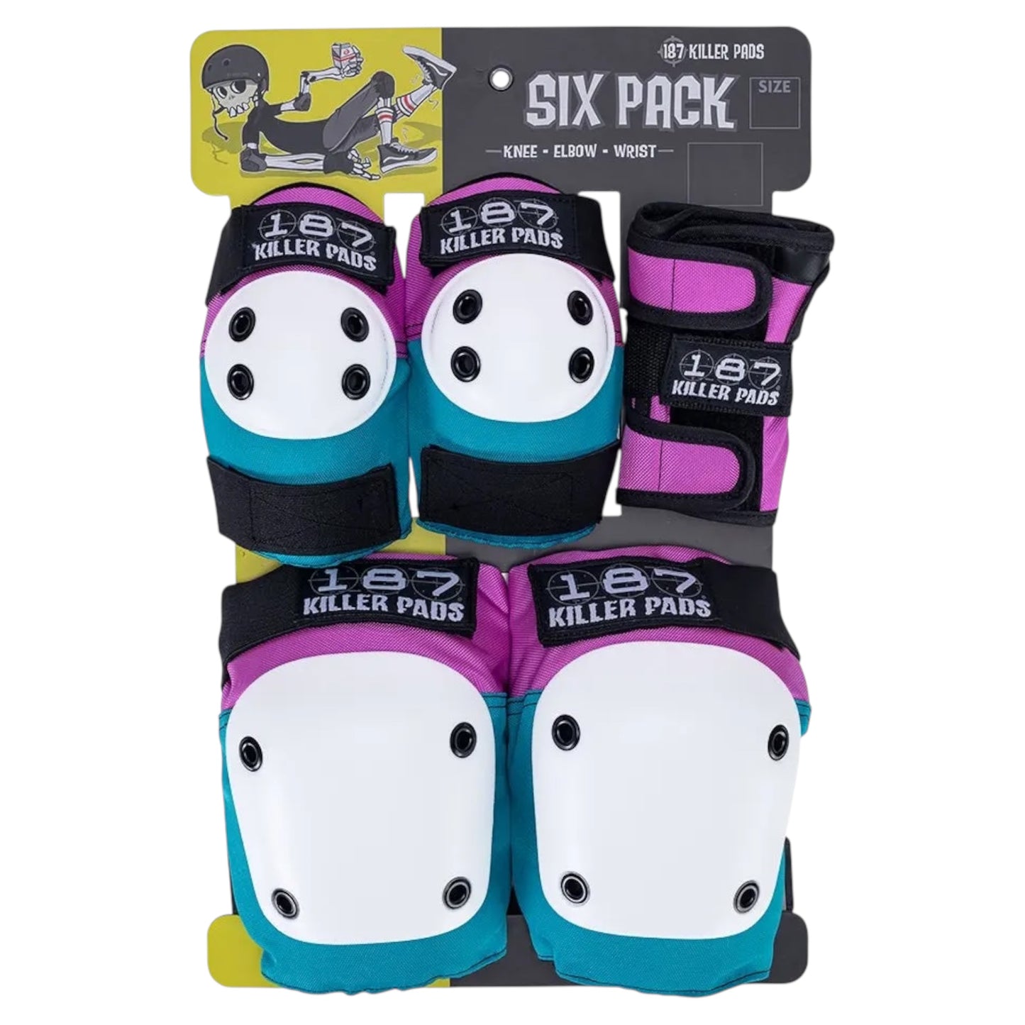 187 SIX PACK JUNIOR PINK TEAL