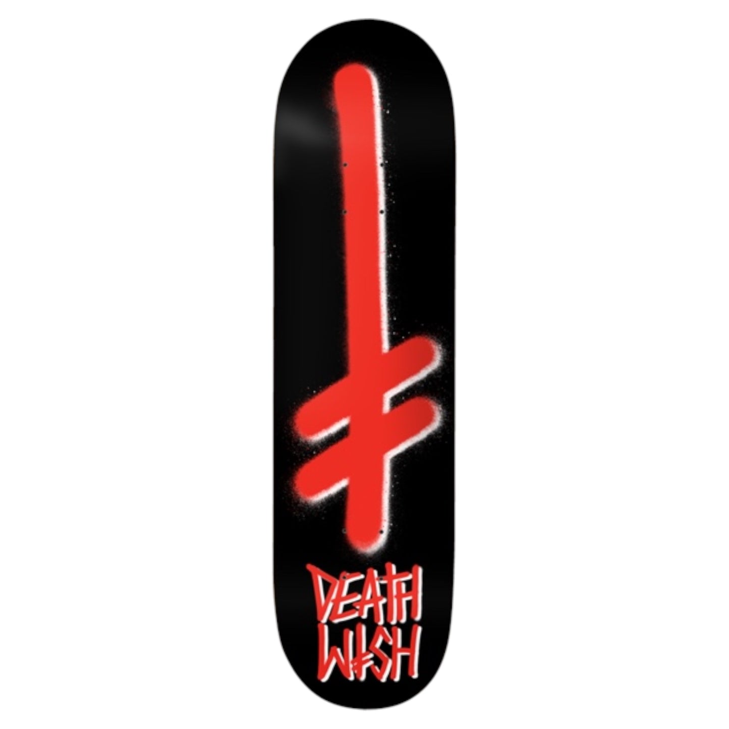 DEATHWISH GANG LOGO DECK BLACK RED 8.5