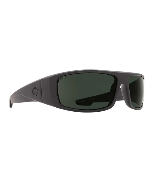 LUNETTES DE SOLEIL SPY LOGAN SOSI ANSI RX NOIR MAT HAPPY GRIS VERT