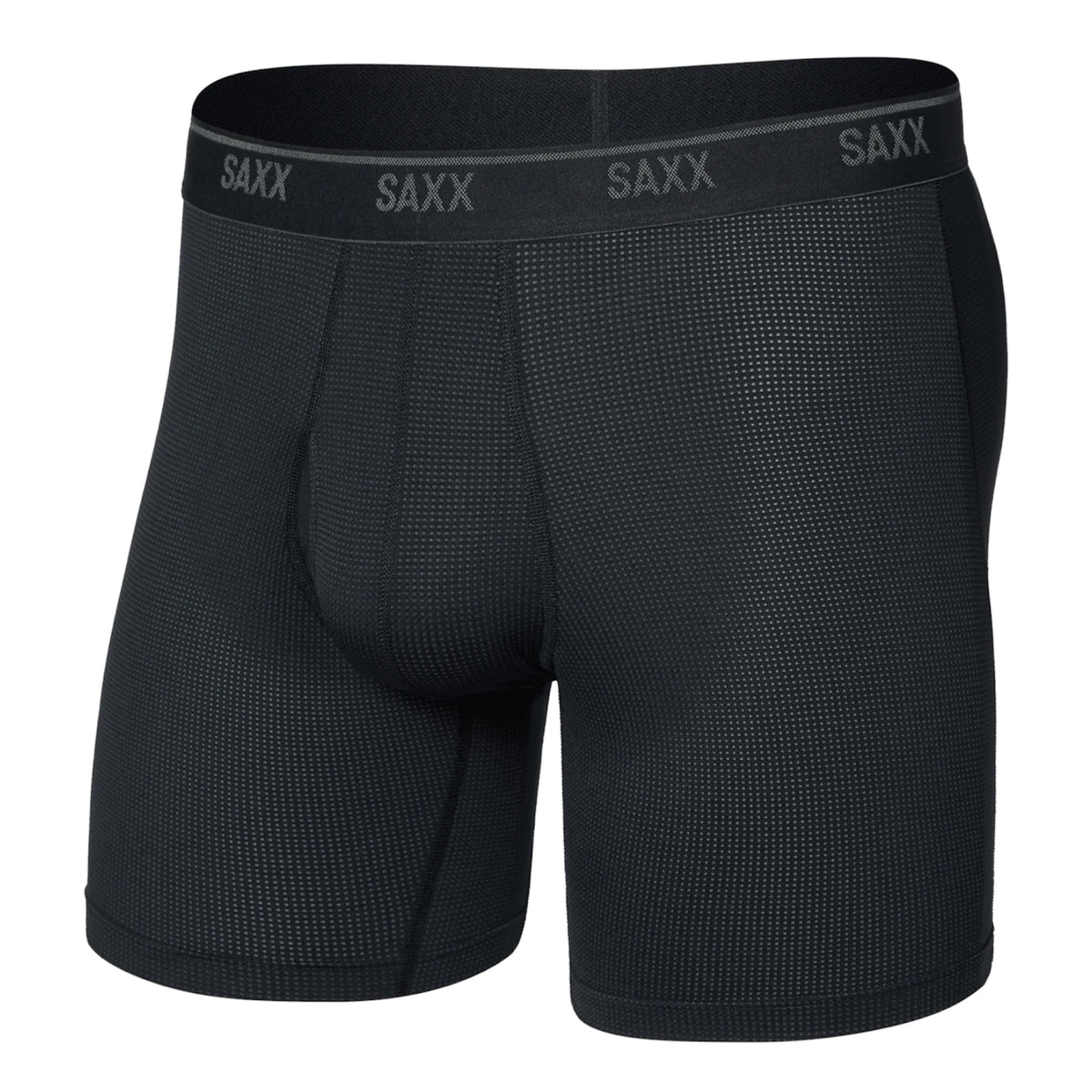SAXX PRO QUEST QUICK-DRY MESH BOXER BRIEF BLACK