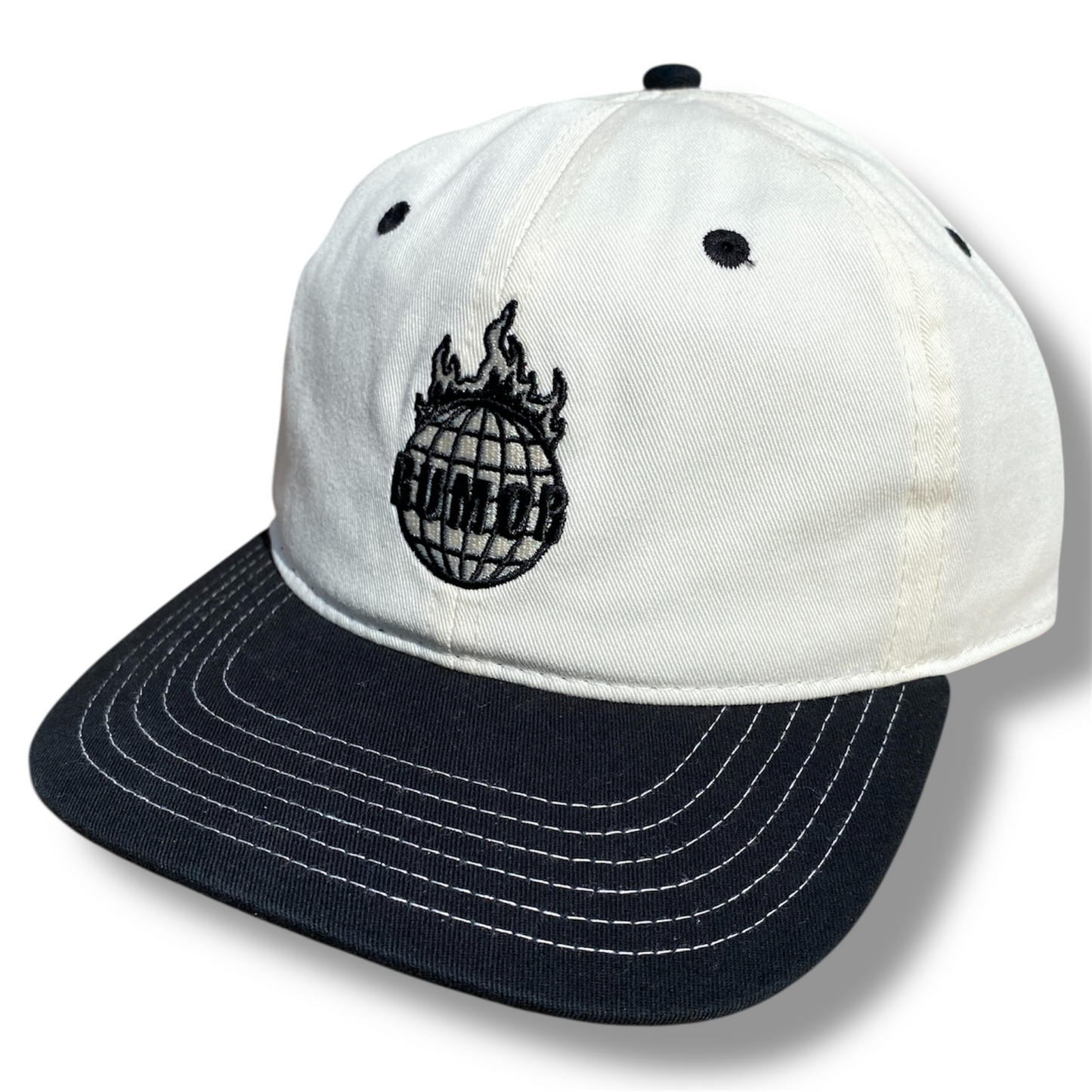 RUMOR BURNING WORLD CREAM BLACK HAT